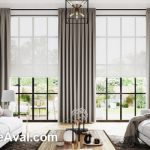 قیمت پرده های ساده و شیک پذیرایی