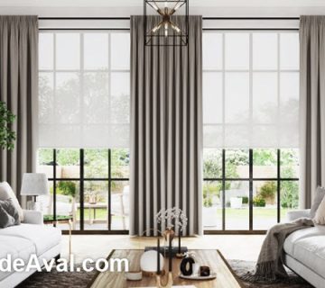 قیمت پرده های ساده و شیک پذیرایی